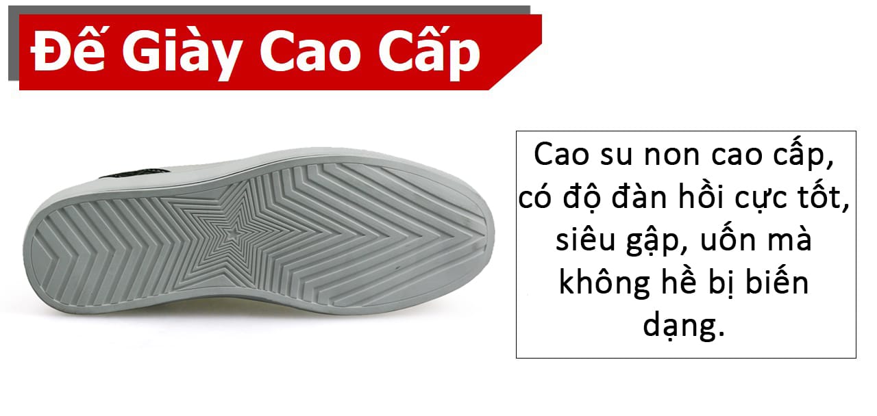Giày thể thao nam màu trắng nhập khẩu